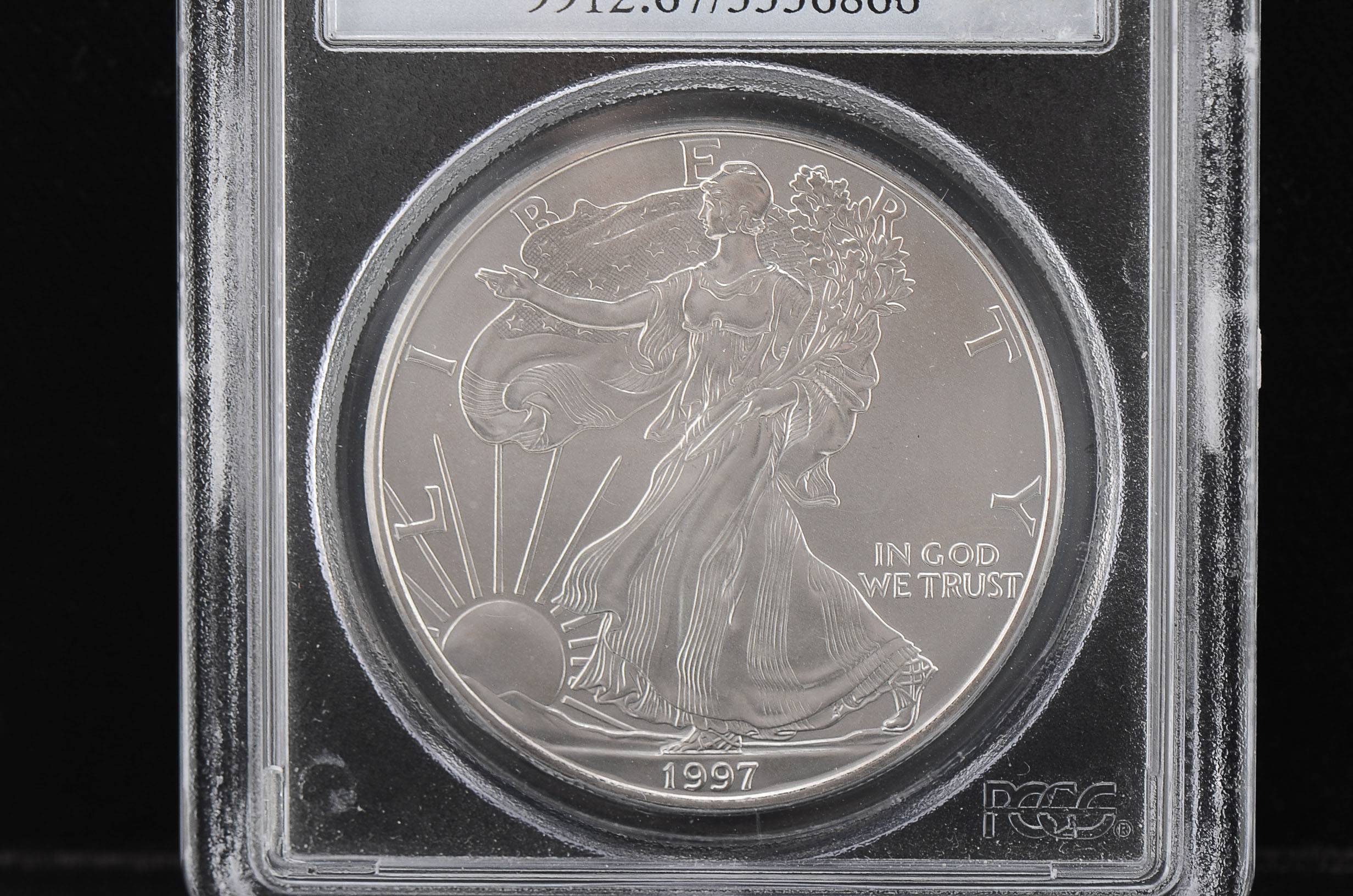 1997 One Dollar U.S. Silver Eagle PCGS MS67