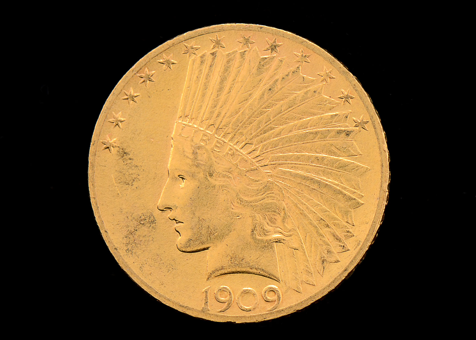 1909 Indian Head $10 Gold Coin