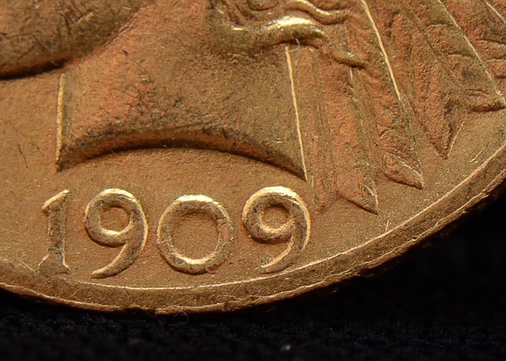 1909 Indian Head $10 Gold Coin