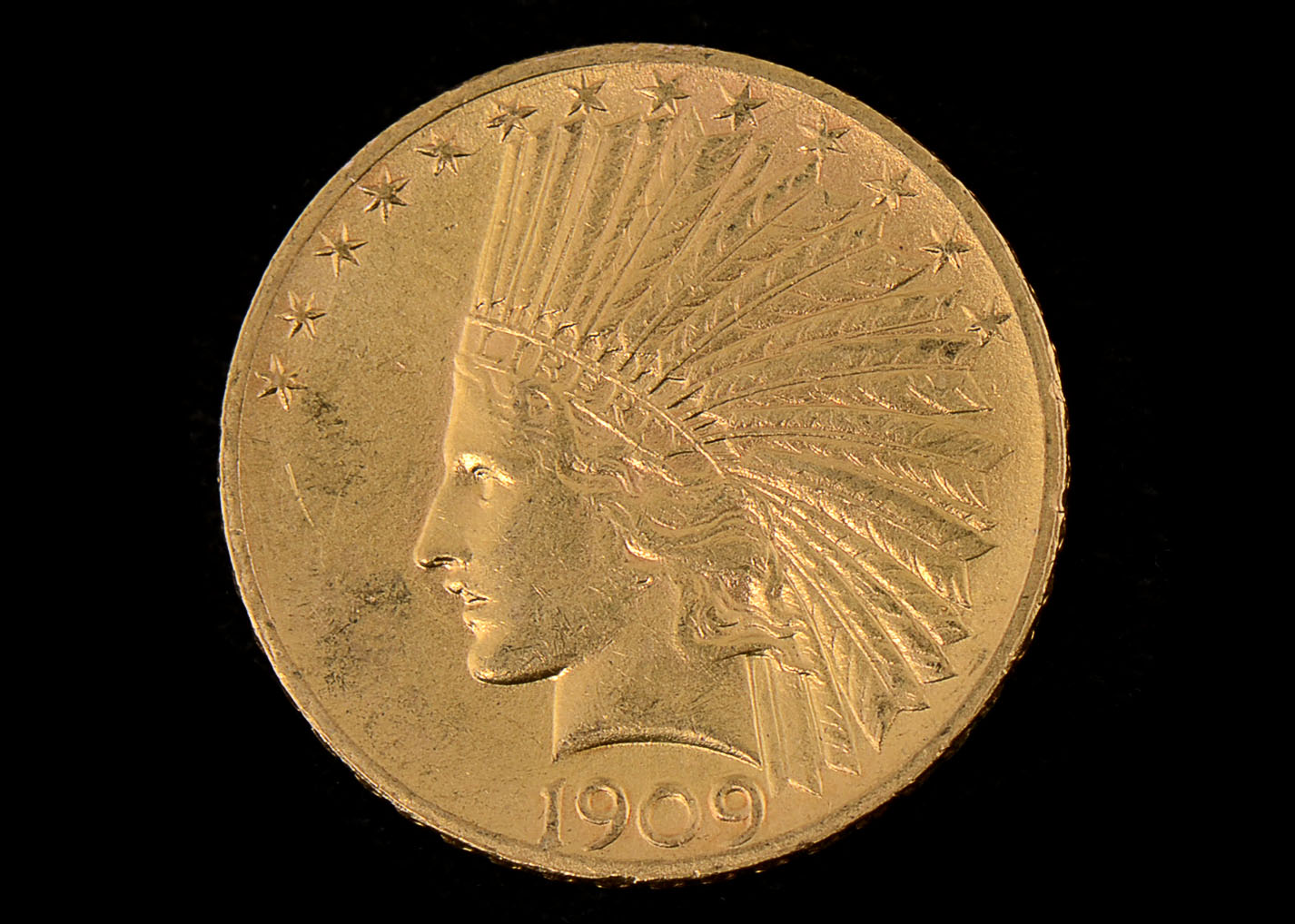 1909 Indian Head $10 Gold Coin