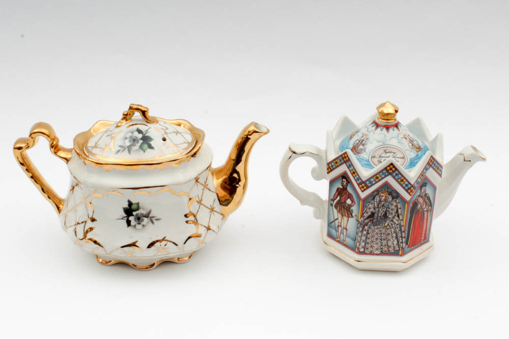 Pair of Decorative Teapots