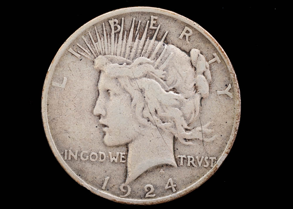 1924 Peace Silver Dollar