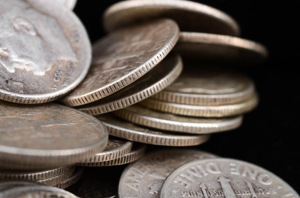 One Hundred Unsearched Silver Roosevelt Dimes