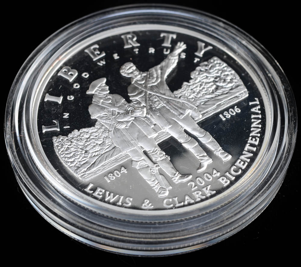 2004 Lewis and Clark U.S. Mint Coin and Pouch Set