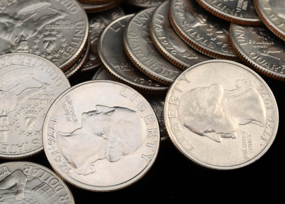 Group of (40) 1976 George Washington Bicentennial Quarters