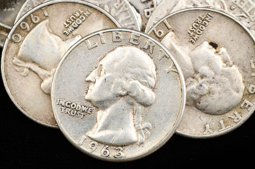 Group of (40) Unsearched Silver Washington Quarters