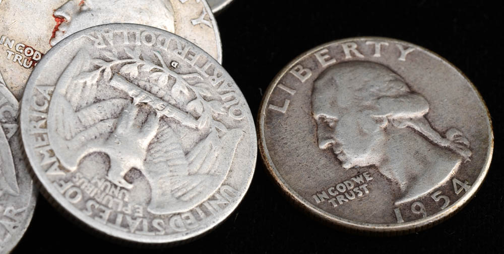 Group of (40) Unsearched Silver Washington Quarters