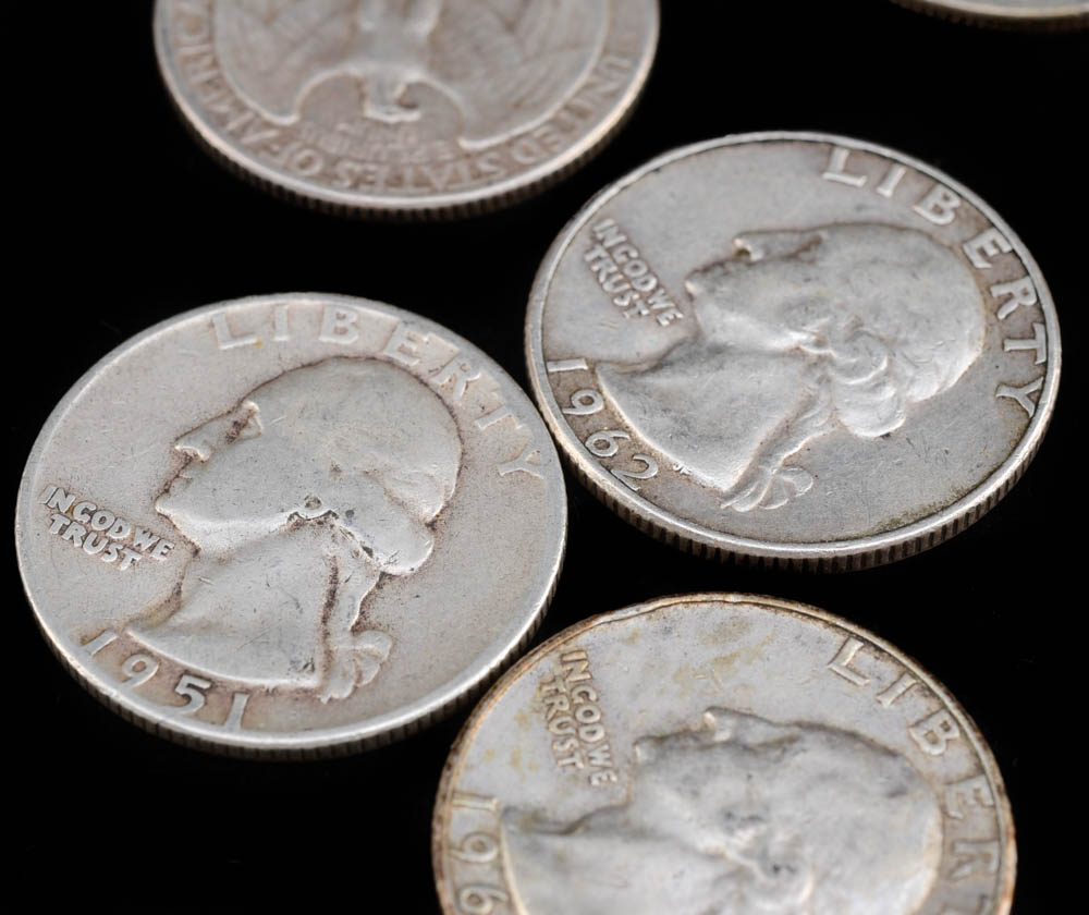 Group of (40) Unsearched Silver Washington Quarters