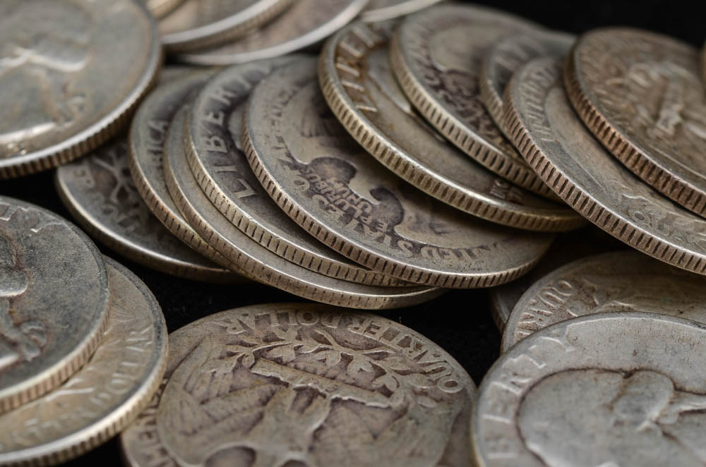 Group of (40) Unsearched Silver Washington Quarters