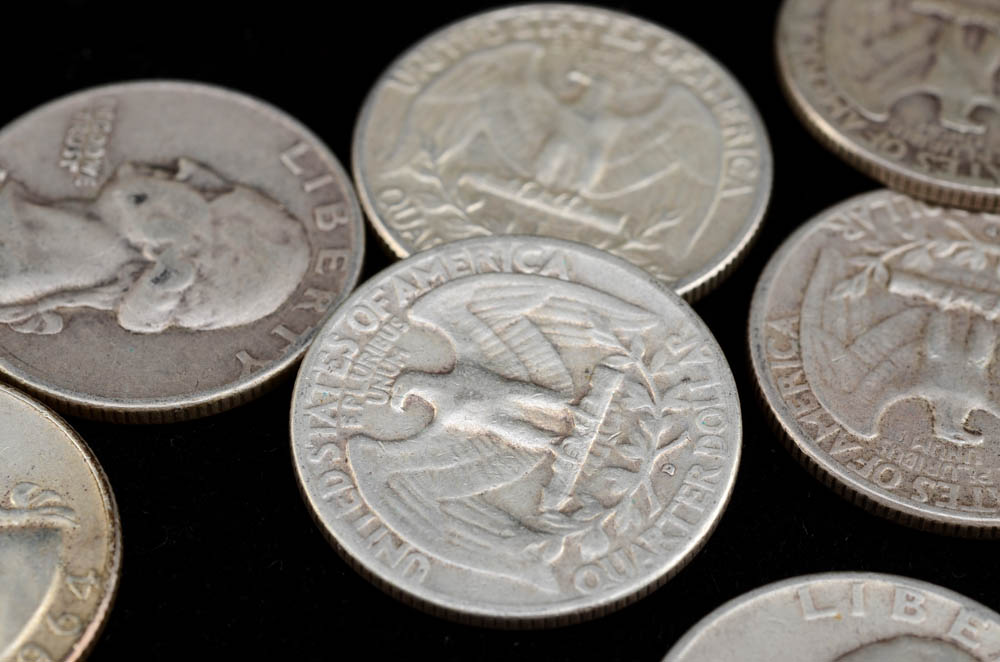 Group of (40) Unsearched Silver Washington Quarters