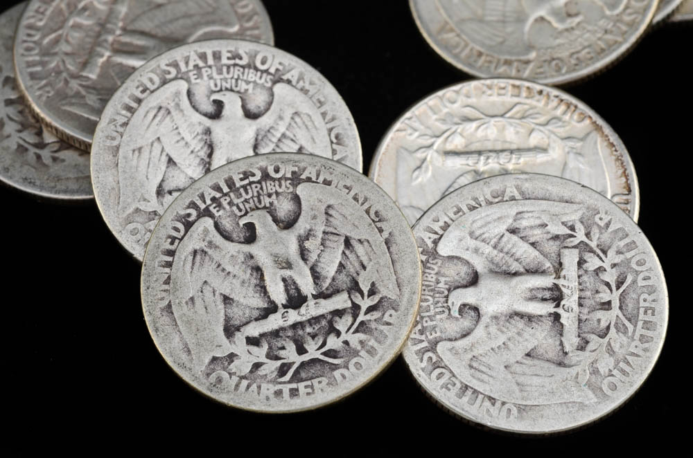 Group of (40) Unsearched Silver Washington Quarters