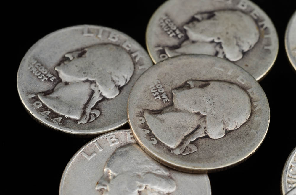 Group of (40) Unsearched Silver Washington Quarters