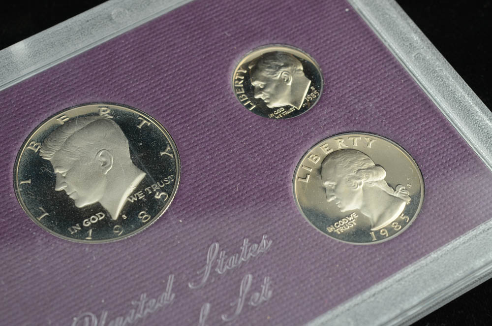 1985 U.S. Proof Set and Other Coins