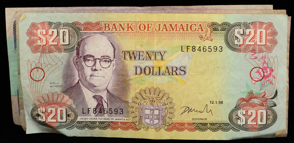 Group of (51) Pieces of Foreign Coins and Currency