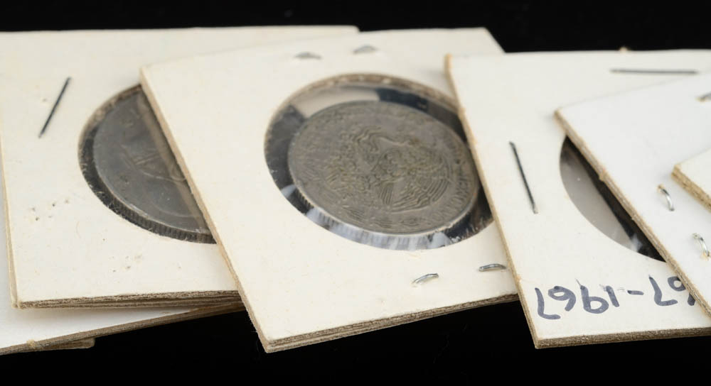 Group of (51) Pieces of Foreign Coins and Currency