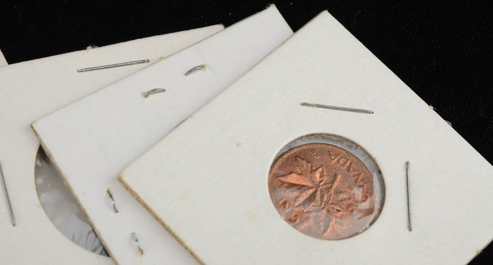 Group of (51) Pieces of Foreign Coins and Currency