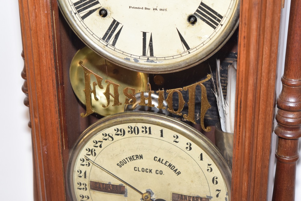 Antique Fashion Southern Calendar Clock Company Mantel Clock