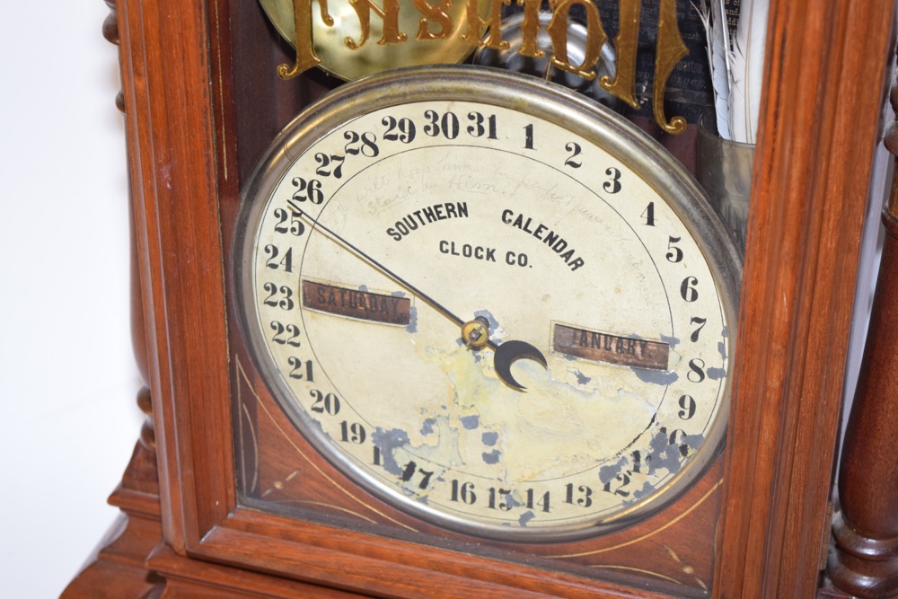 Antique Fashion Southern Calendar Clock Company Mantel Clock