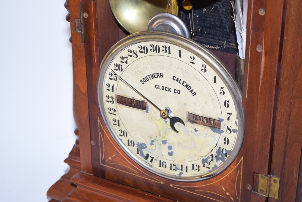 Antique Fashion Southern Calendar Clock Company Mantel Clock