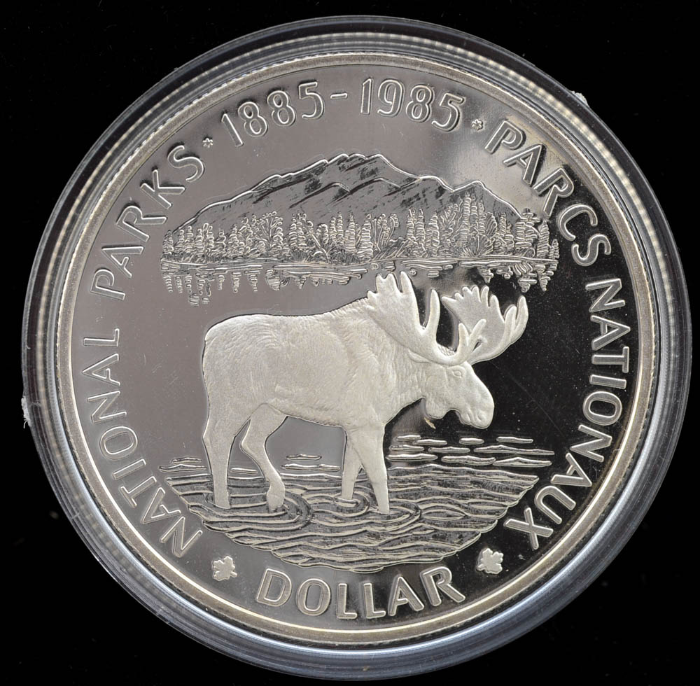 1985 Commemorative Canadian Silver Dollar Proof Coin