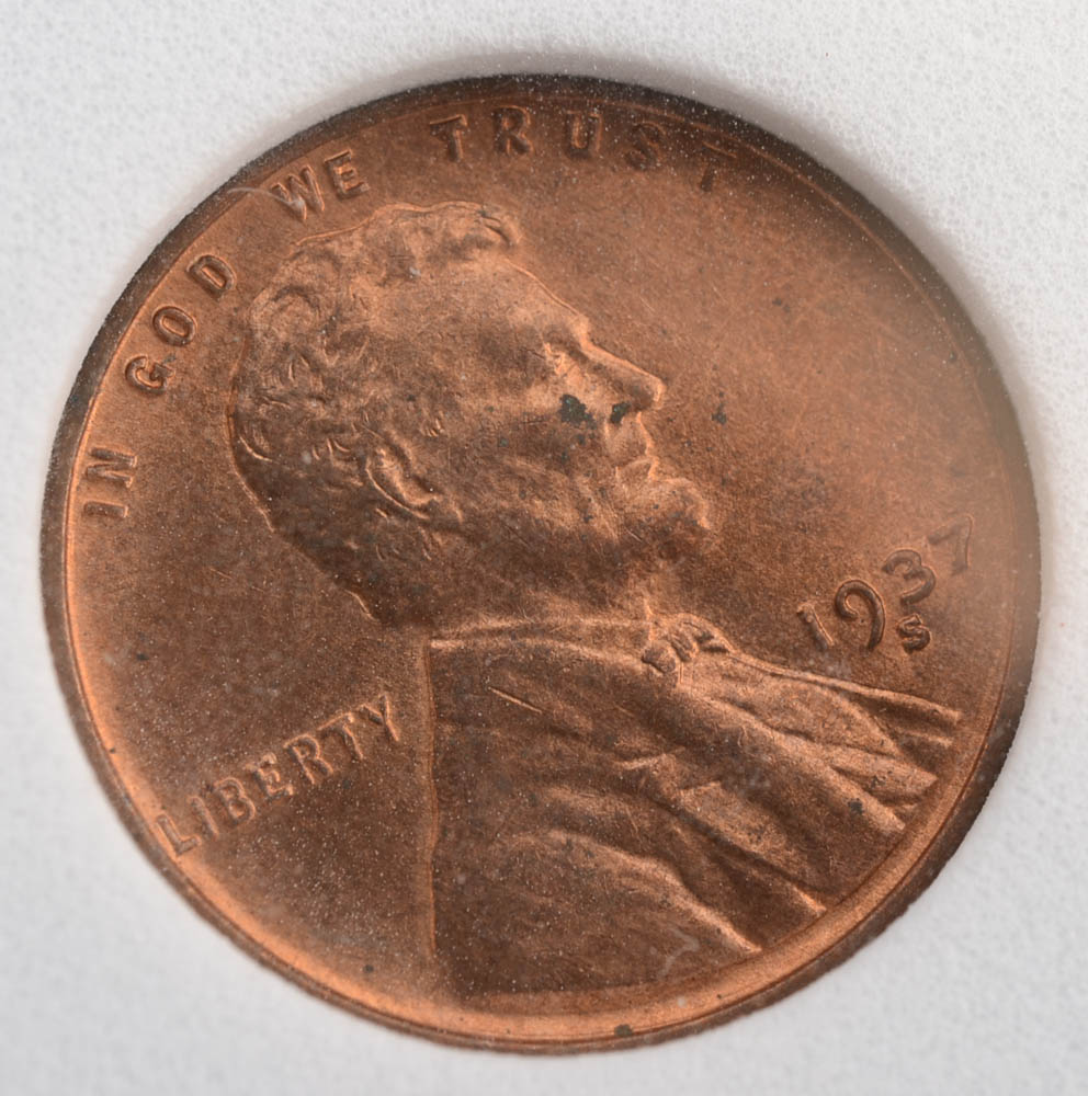 Graded 1937 S Lincoln Cent