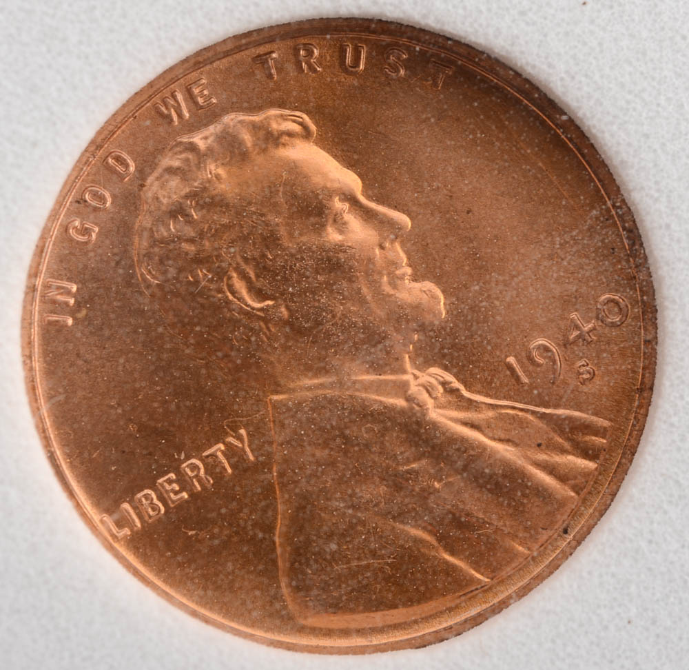 Graded 1940 S Lincoln Cent