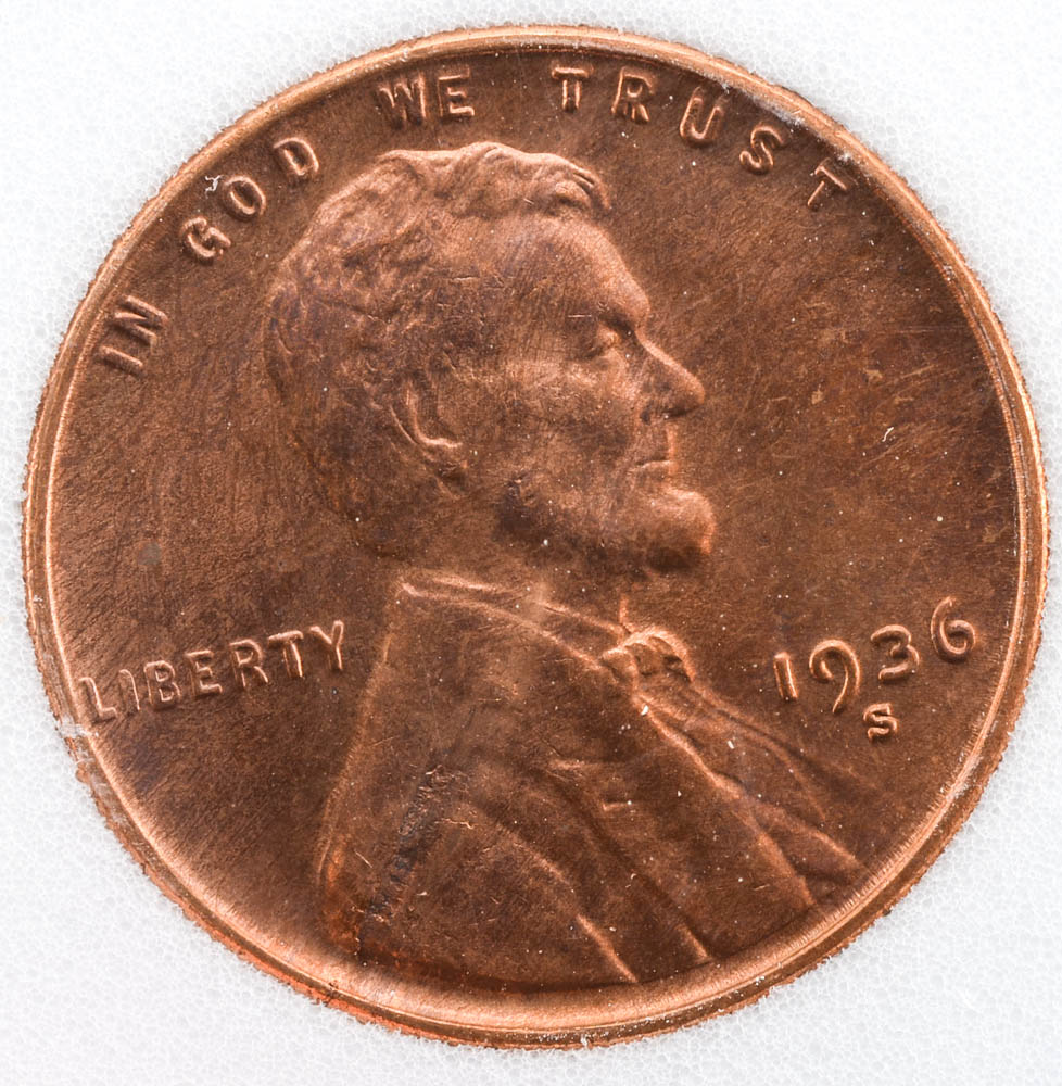 Graded 1936 S Lincoln Cent