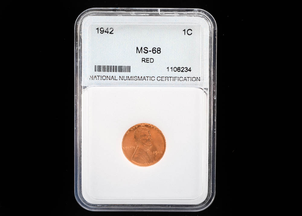 Graded 1942 Lincoln Cent