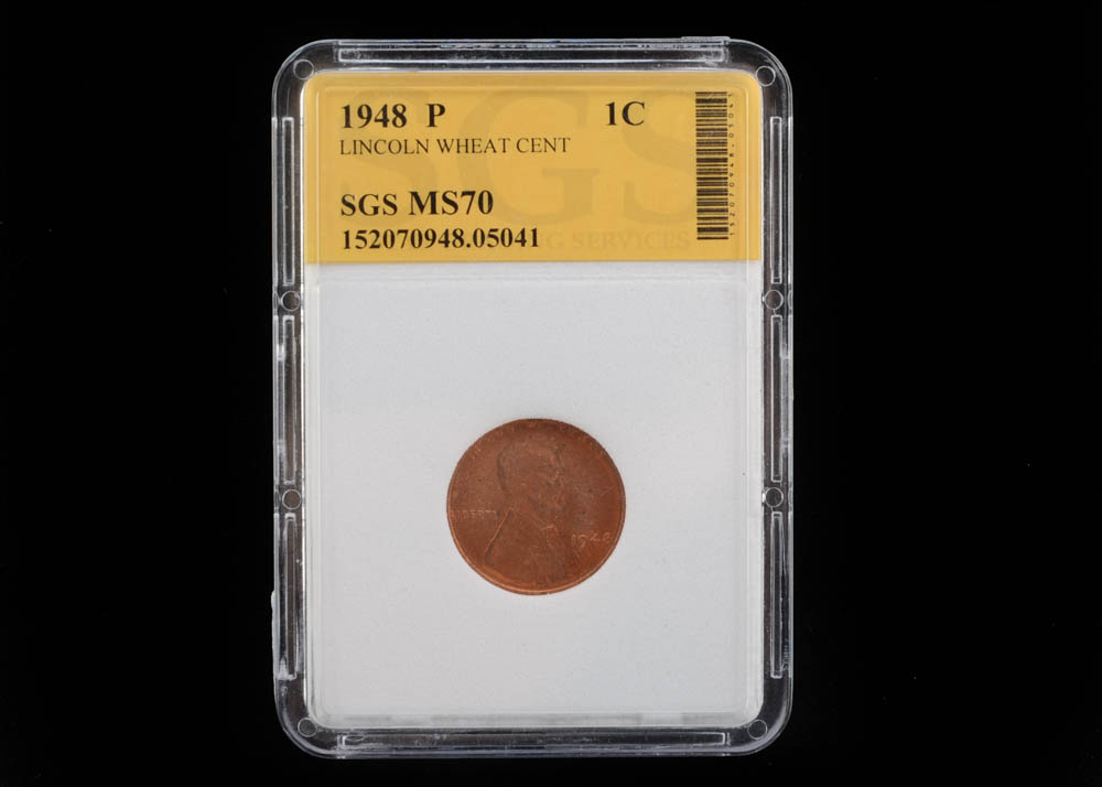 Graded 1948 P Lincoln Cent