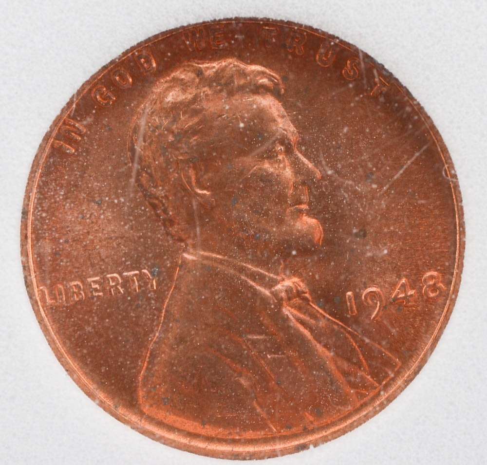 Graded 1948 P Lincoln Cent