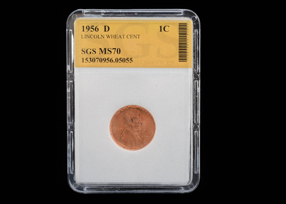 Graded 1956 D Lincoln Cent