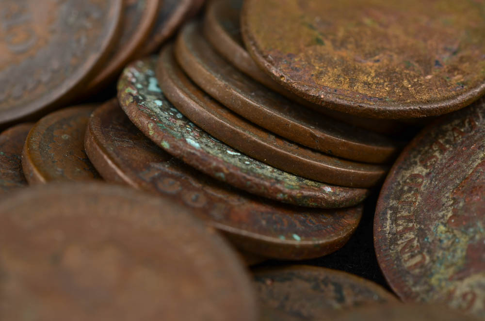 Group of (120) Unsearched Indian Head Pennies