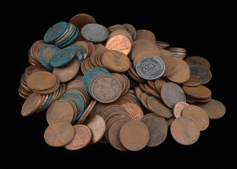 Group of (258) unsearched Lincoln Head Pennies