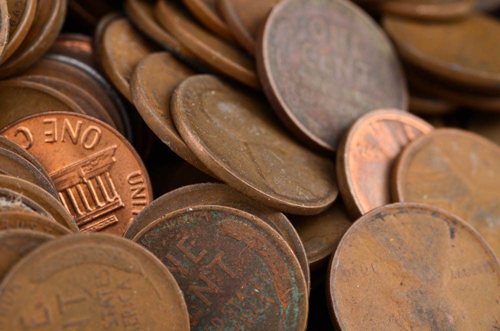 Group of (258) unsearched Lincoln Head Pennies