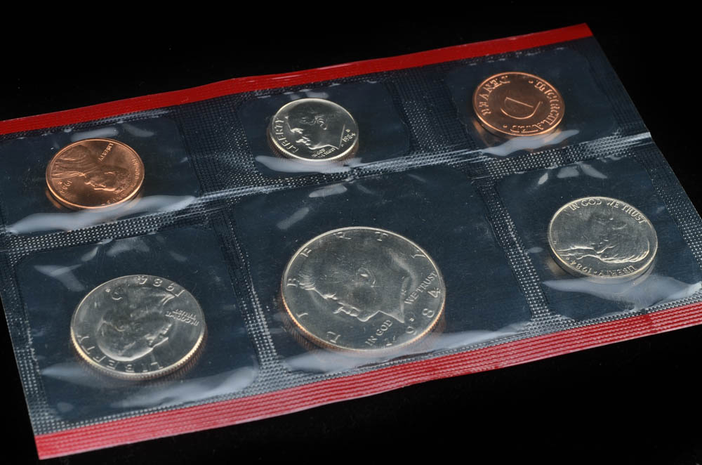 1984 United States Uncirculated Denver and Philadelphia Mint Set