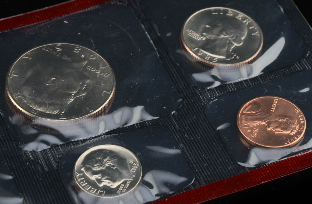1985 United States Uncirculated Denver and Philadelphia Mint Set