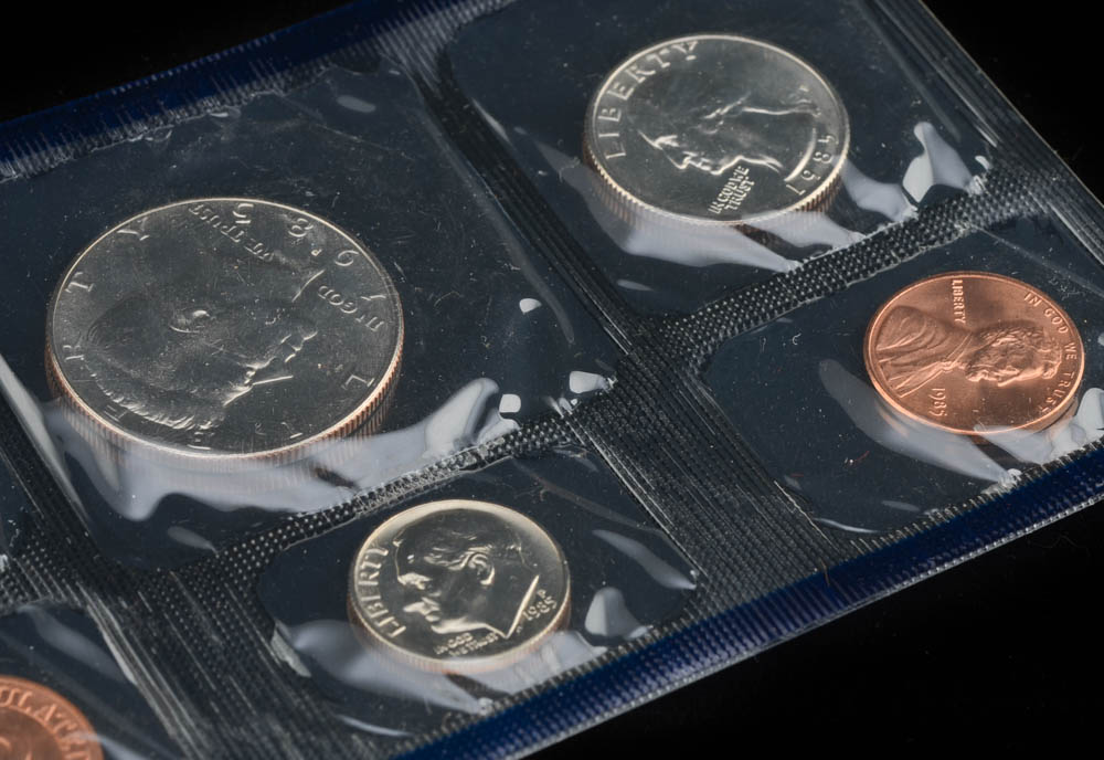 1985 United States Uncirculated Denver and Philadelphia Mint Set