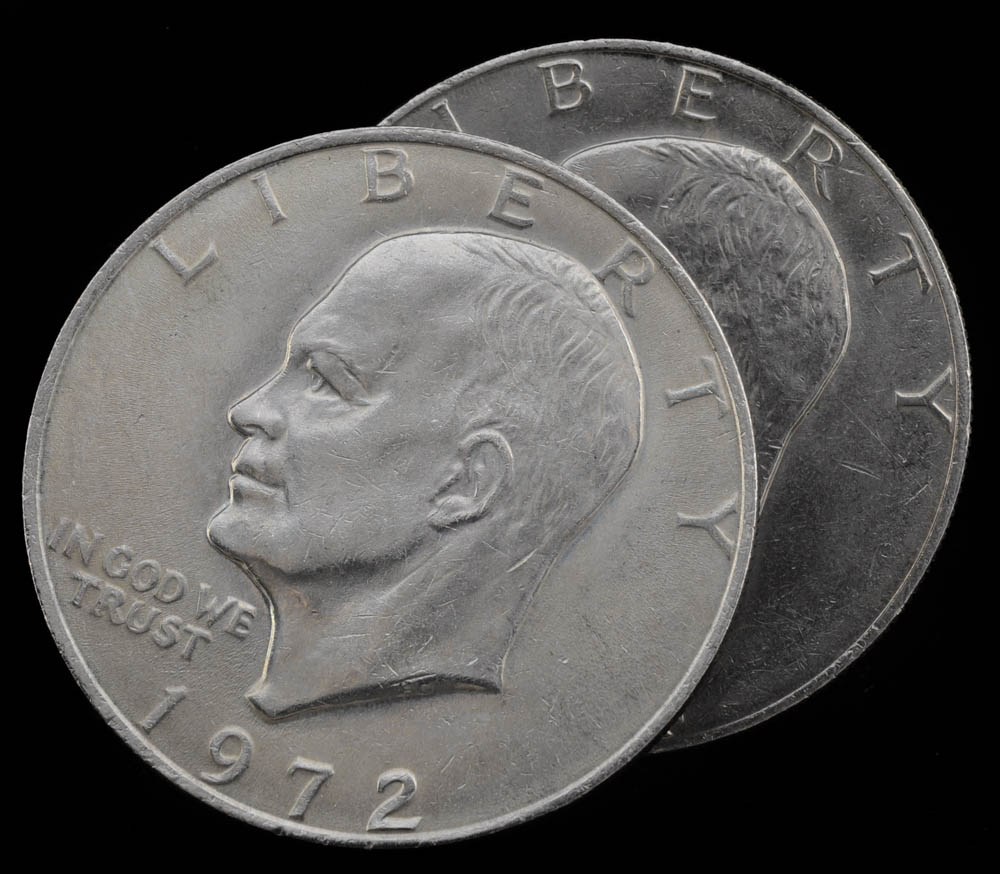 Group of Five Eisenhower dollars