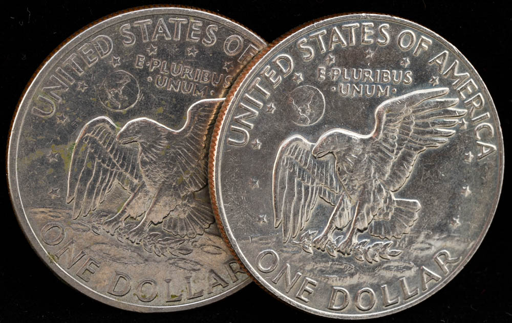 Group of Five Eisenhower dollars