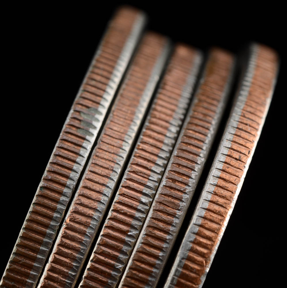 Group of Five Eisenhower dollars
