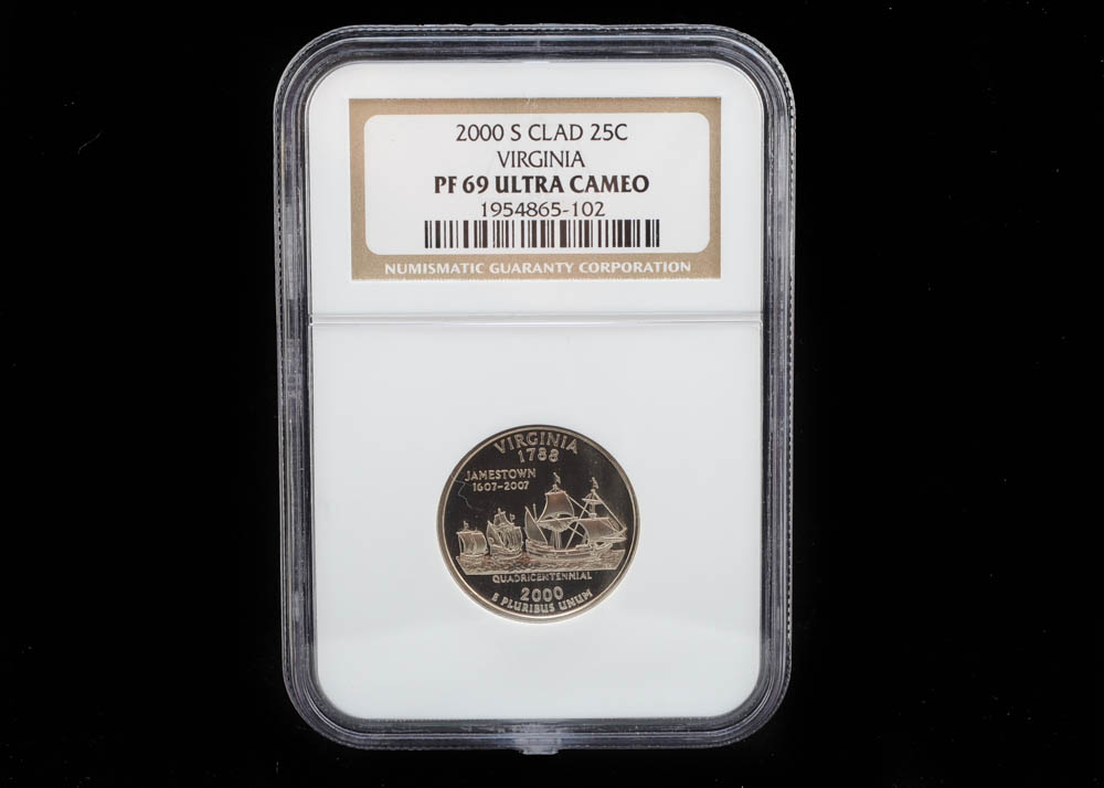 2000 S George Washington Virginia State Quarter