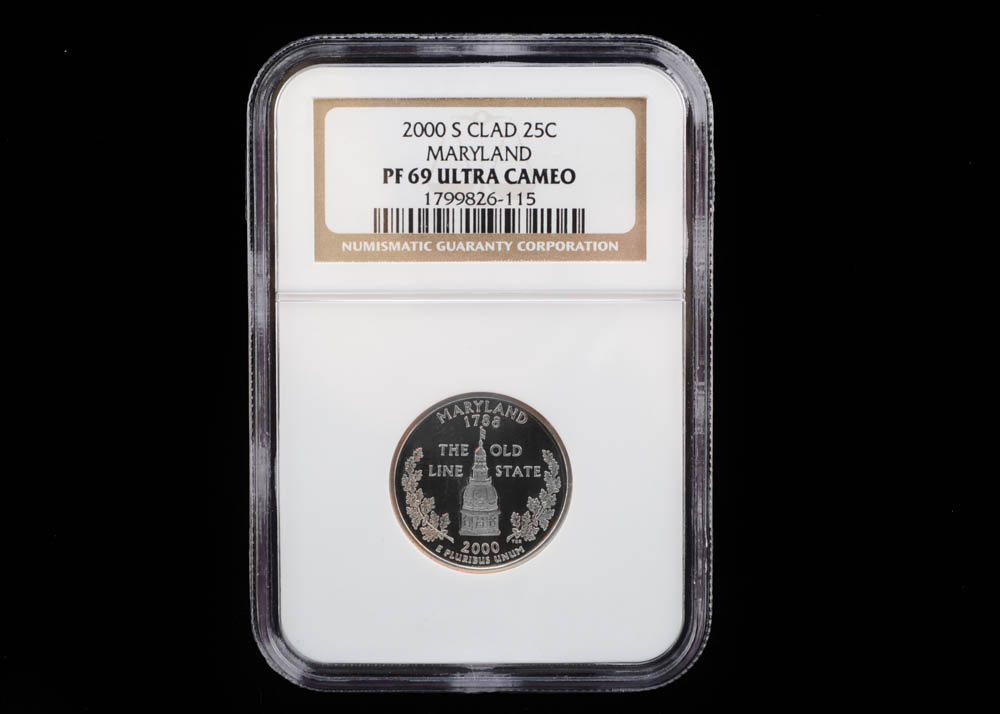 2000 S George Washington Maryland State Quarter