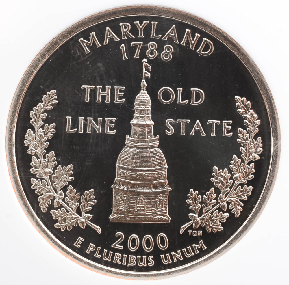 2000 S George Washington Maryland State Quarter