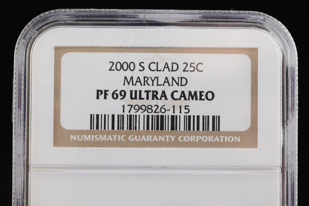 2000 S George Washington Maryland State Quarter