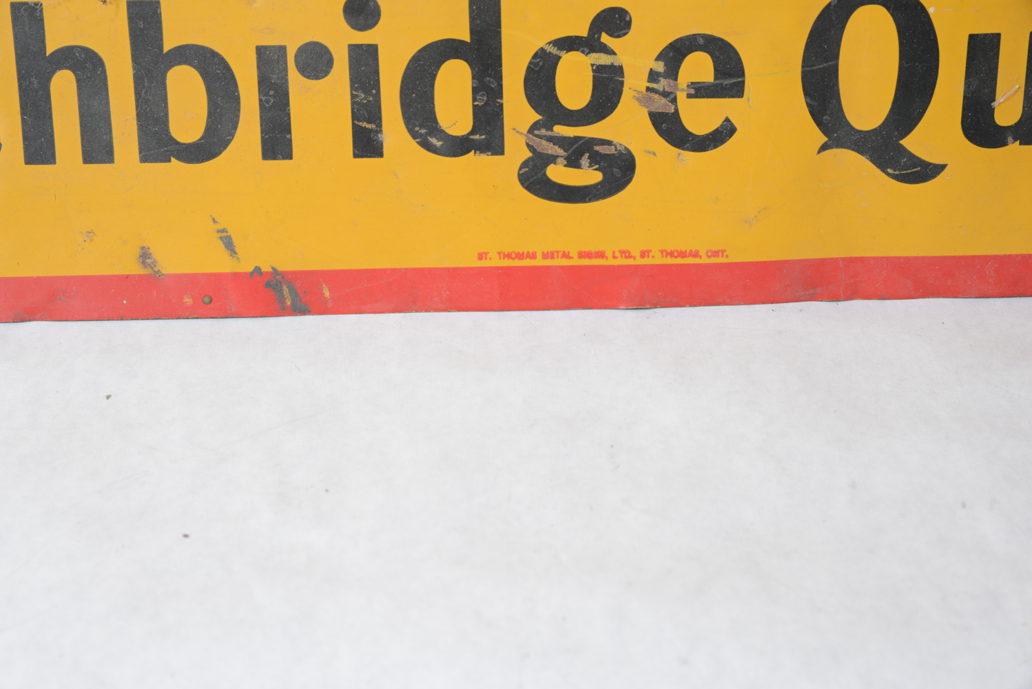 Vintage Cadillac Coal Metal Advertisement Sign