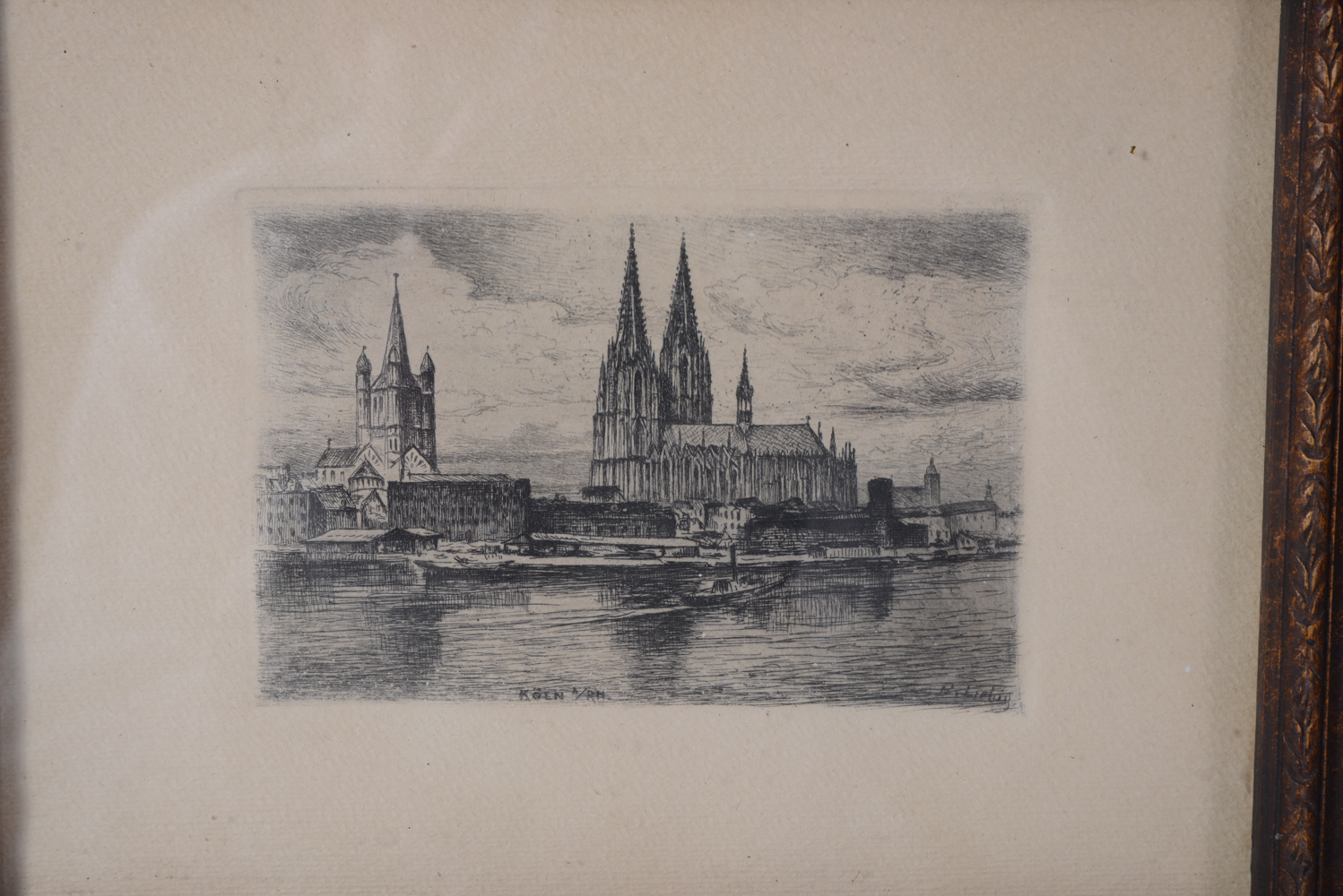 Pair of Framed Prints of European Cities