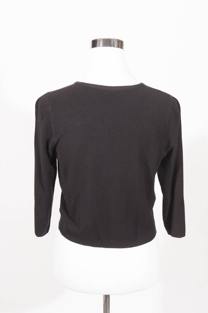 Black Beaded Cardigan