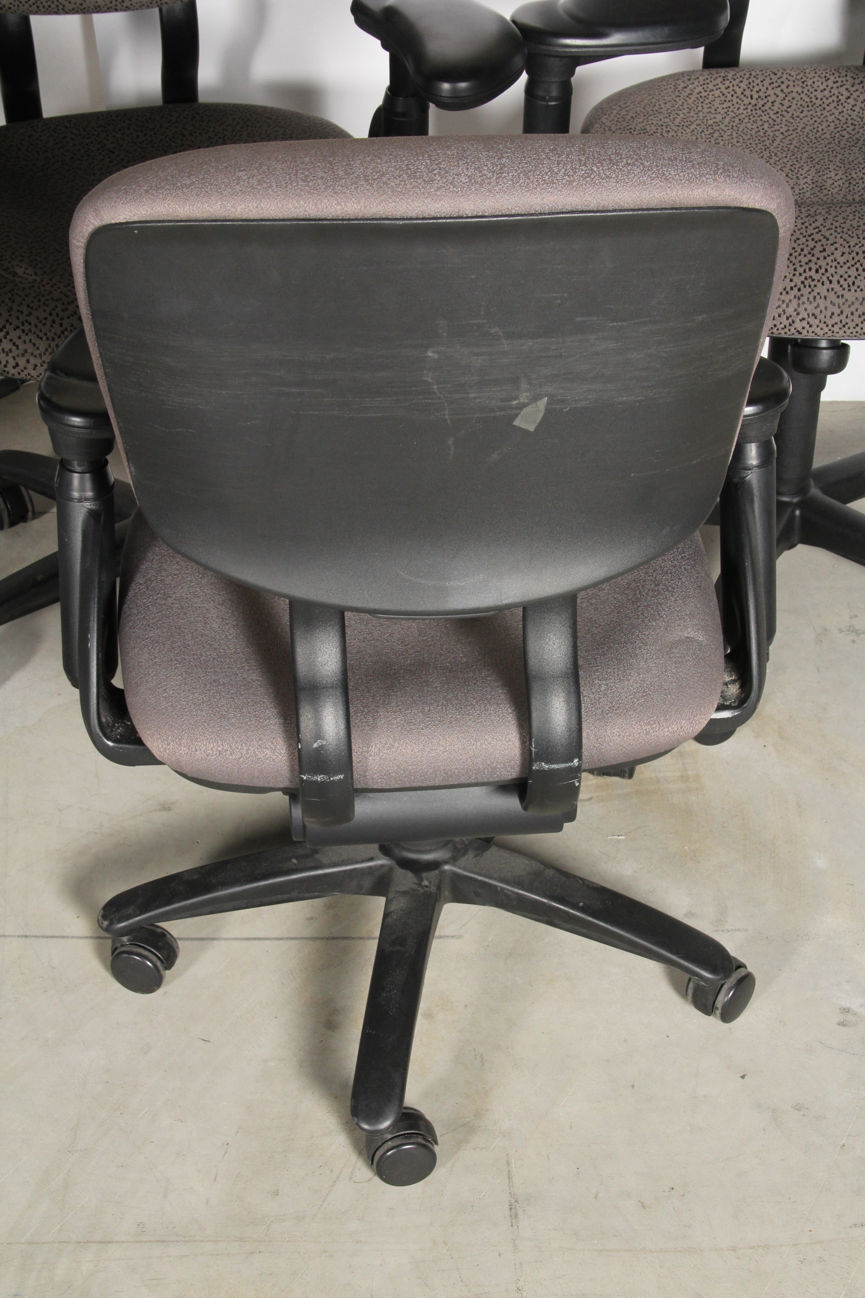 Set of Swivel Arm Office Chairs