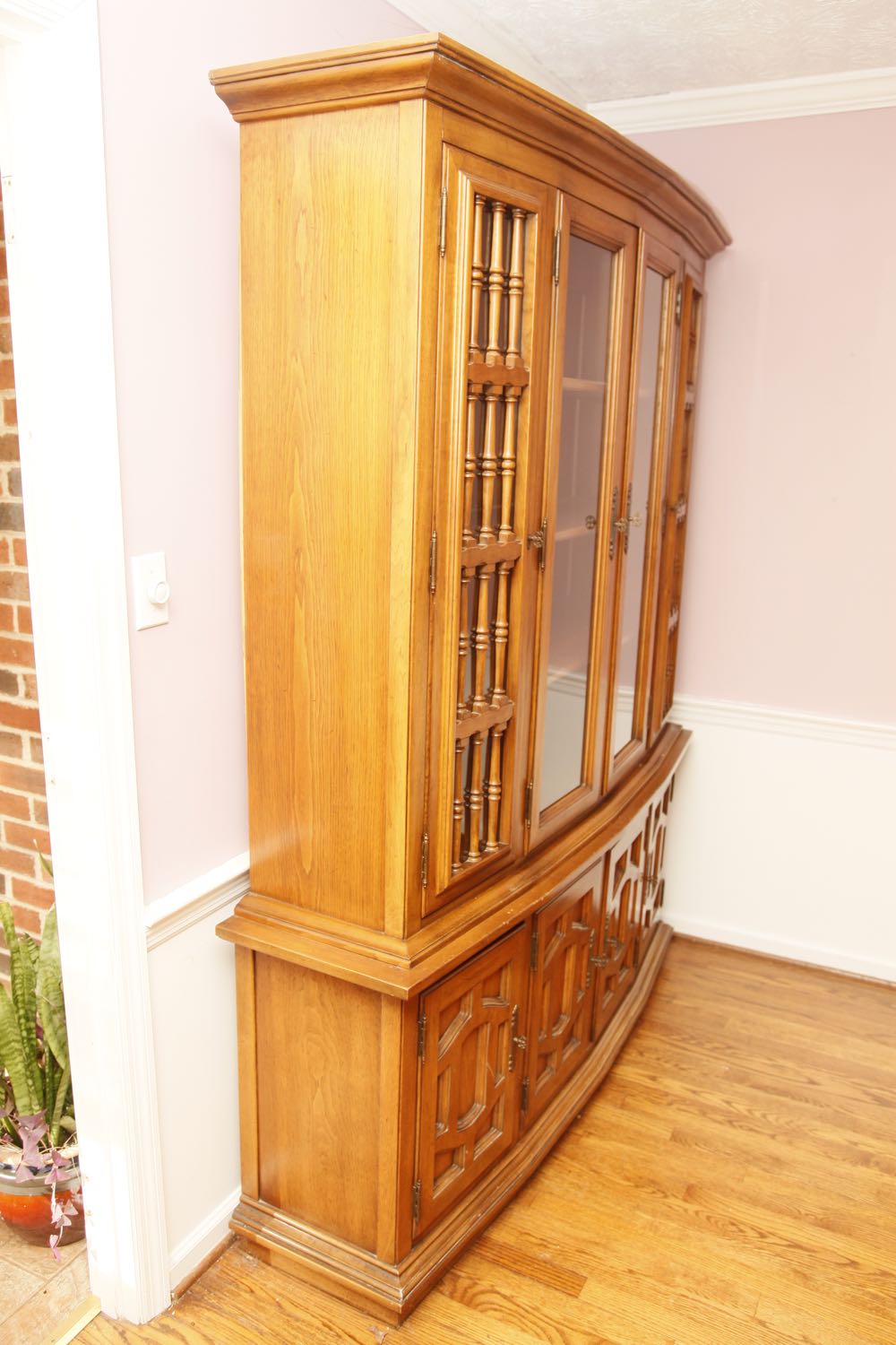 Thomasville Oak China Cabinet
