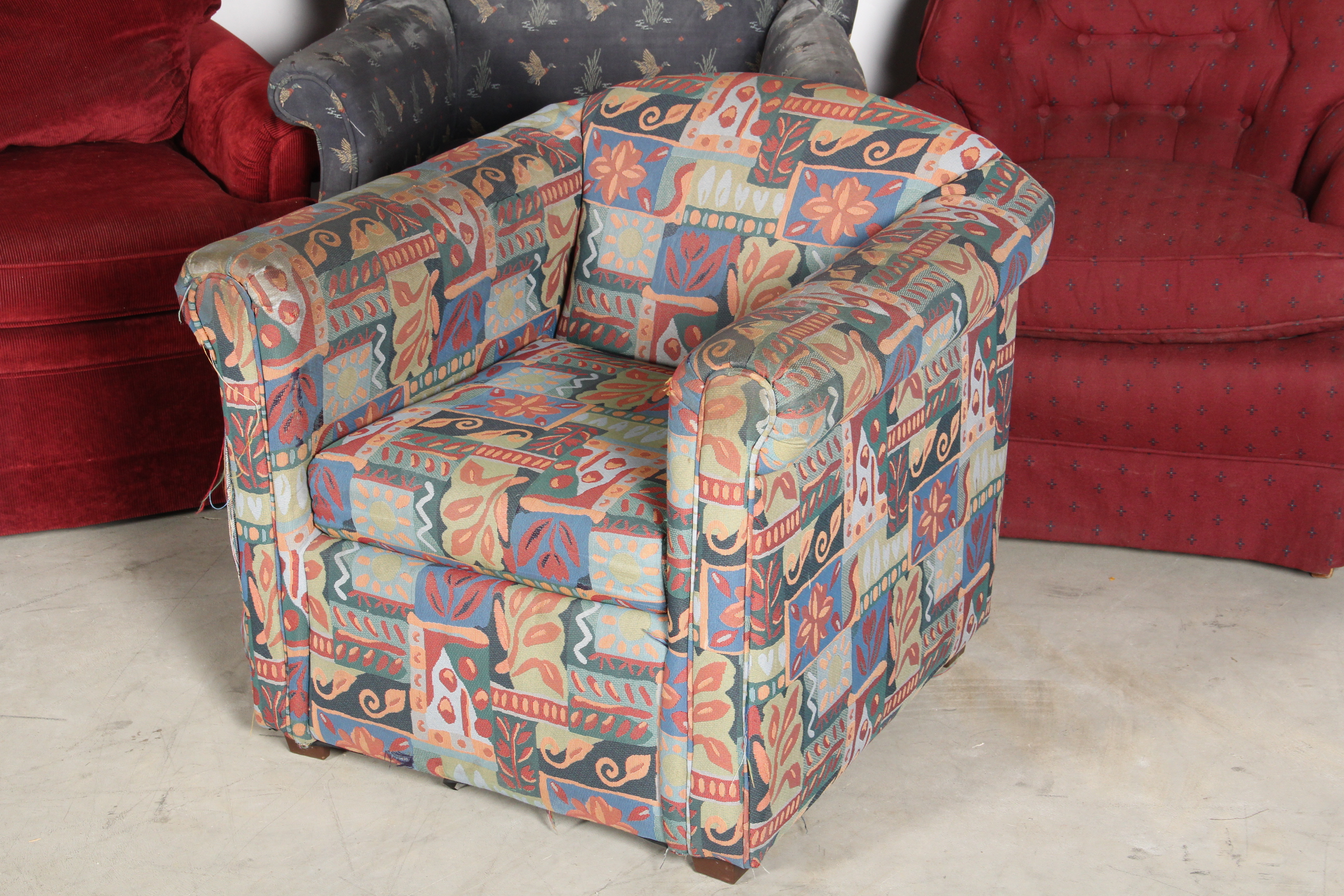 Quartet of Cozy Armchairs